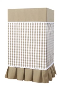 Design Safe Cover Cover Home Shelf Cover Cover Checkered Fabric Bookshelf Dust Cover Audio Cover Cover SPS002 detail view-7